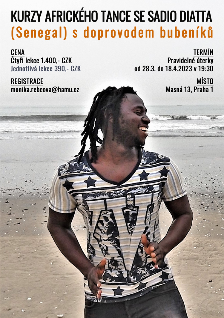 Kurzy afrického tance se Sadio Diatta, lekce od 28.3.2023